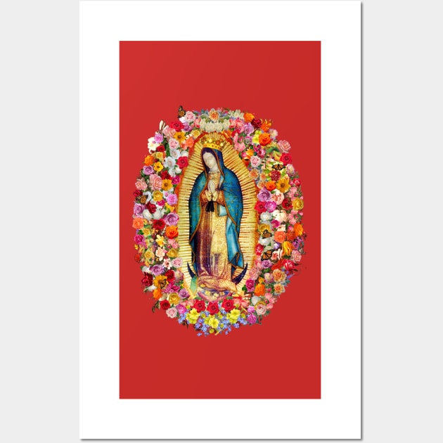 Our Lady of Guadalupe Mexican Virgin Mary Saint Mexico Catholic Mask Wall Art by hispanicworld